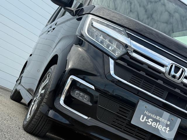 N-BOXカスタム L 純正ナビ バックカメラ ドライブレコーダー前後 ETC シートヒーター HondaSENSING 片側電動スライドドア CD・DVD再生 Bluetooth LEDヘッドライト 純正アルミホイール(52枚目)