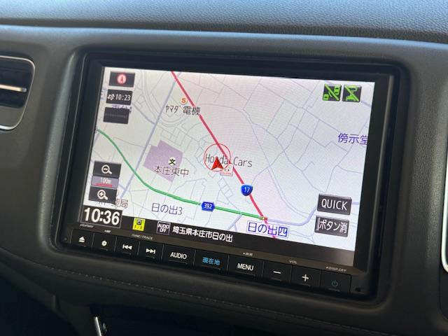 ヴェゼル ハイブリッドZ・ホンダセンシング 純正ナビ バックカメラ ETC ドライブレコーダー前後 シートヒーター 衝突軽減ブレーキ HondaSENSING CD・DVD再生 Bluetooth AM/FM LEDヘッドライト 純正AW(16枚目)