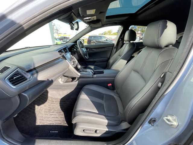 シビック ハッチバック サンルーフ 前後ドラレコ 前席シートヒーター ETC レザーシート ホンダセンシング クルーズコントロール LEDヘッドライト スマートキー 純正ナビ Bカメ(34枚目)