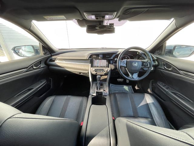 シビック ハッチバック サンルーフ 前後ドラレコ 前席シートヒーター ETC レザーシート ホンダセンシング クルーズコントロール LEDヘッドライト スマートキー 純正ナビ Bカメ(36枚目)