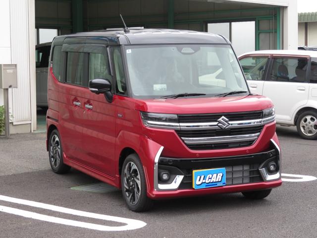 スペーシアカスタム ハイブリッドＸＳ　ワンオーナー・全方位モニター付きメモリーナビ・ＥＴＣ・両側電動スライドドア・デュアルセンサーブレーキサポートＩＩ・ＬＥＤライト・シートヒーター・マット・バイザー・禁煙車（23枚目）