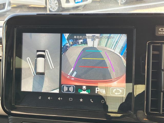 ワゴンＲスマイル ハイブリッドＸ　９インチ純正ナビ・全方位モニター・運転席ヒートシーター・両側電動スライドドア・ＵＳＢ端子・ドライブレコーダー・コーナーセンサー・横滑り防止・衝突軽減システム・プッシュスタート・ＬＥＤヘッドライト（6枚目）