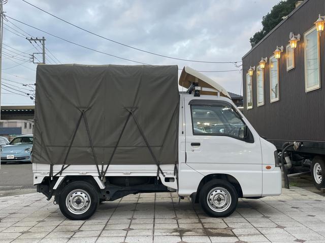 サンバートラック ＴＣ－ＳＣ　令和６年タイミングベルト交換済み　スーパーチャージャー　荷台幌付き　エアコン　パワステ　ワンオーナー　Ｂｌｕｅｔｏｏｔｈ対応ナビ　ＥＴＣ　キーレス　記録（25枚目）