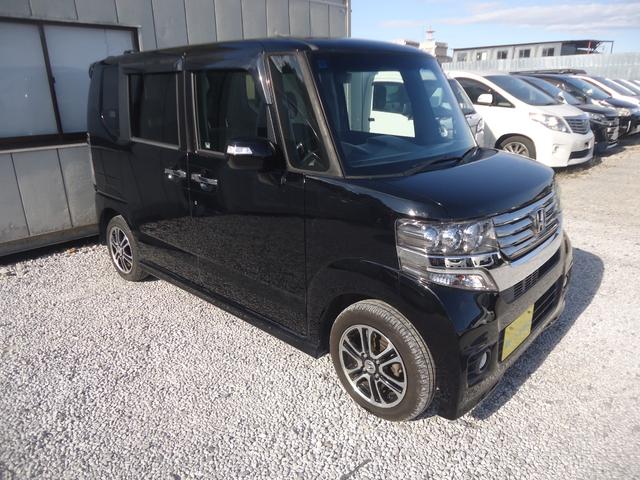 N-BOXカスタム G SSパッケージ スマートキー インターナビTV Bluetooth ETC 両側電動スライドドア ディスチャージヘッドライト フォグランプ 純正14インチアルミ バックカメラ リアスポイラー 走行距離無制限1年保証(6枚目)