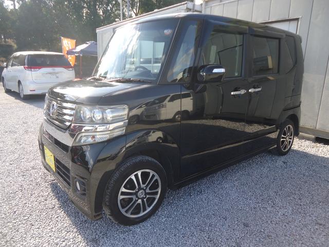 N-BOXカスタム G SSパッケージ スマートキー インターナビTV Bluetooth ETC 両側電動スライドドア ディスチャージヘッドライト フォグランプ 純正14インチアルミ バックカメラ リアスポイラー 走行距離無制限1年保証(7枚目)