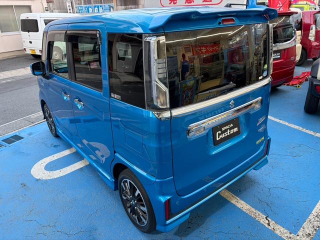 スペーシアカスタム ハイブリッドXS 7インチCD/DVDワンセグナビ ETC フロントドライブレコーダー 両側電動スライドドア サーキュレーター クリアランスソナー レーンアシスト 衝突被害軽減システム スマートキー 電動格納ミラー(9枚目)