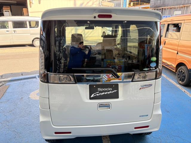 スペーシアカスタム ＴＳ　フルタイム４ＷＤ　ターボ　ナビ　フルセグＴＶ　Ｂｌｕｅｔｏｏｔｈ　ＥＴＣ　バックカメラ　両側パワースライド　スマートキー　　シートヒーター　純正１５インチアルミ（3枚目）