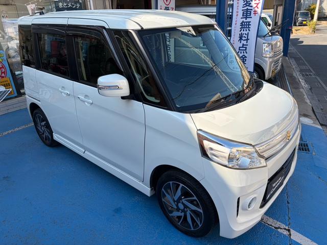 スペーシアカスタム ＴＳ　フルタイム４ＷＤ　ターボ　ナビ　フルセグＴＶ　Ｂｌｕｅｔｏｏｔｈ　ＥＴＣ　バックカメラ　両側パワースライド　スマートキー　　シートヒーター　純正１５インチアルミ（6枚目）