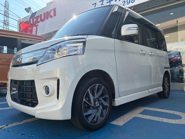 スペーシアカスタム ＴＳ　フルタイム４ＷＤ　ターボ　ナビ　フルセグＴＶ　Ｂｌｕｅｔｏｏｔｈ　ＥＴＣ　バックカメラ　両側パワースライド　スマートキー　　シートヒーター　純正１５インチアルミ（8枚目）