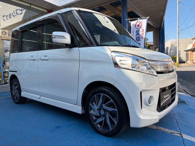 スペーシアカスタム ＴＳ　フルタイム４ＷＤ　ターボ　ナビ　フルセグＴＶ　Ｂｌｕｅｔｏｏｔｈ　ＥＴＣ　バックカメラ　両側パワースライド　スマートキー　　シートヒーター　純正１５インチアルミ（9枚目）