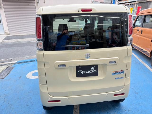スペーシア ハイブリッドＧ　スズキセーフティサポート　ナビ　ＴＶ　バックカメラ　ＥＴＣ　フロントドライブレコーダー　両側スライドドア　オートライト　スマートキー　アイドリングストップ　電動格納ミラー　ベンチシート　ＣＶＴ（3枚目）