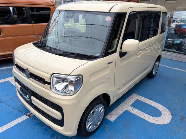 スペーシア ハイブリッドＧ　スズキセーフティサポート　ナビ　ＴＶ　バックカメラ　ＥＴＣ　フロントドライブレコーダー　両側スライドドア　オートライト　スマートキー　アイドリングストップ　電動格納ミラー　ベンチシート　ＣＶＴ（7枚目）