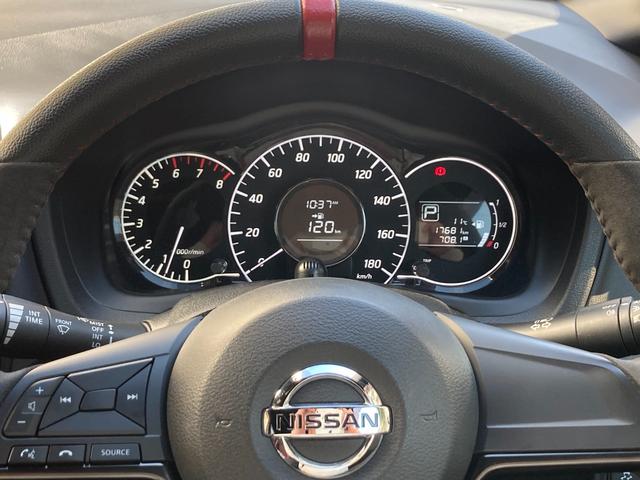 ノート ニスモ LEDヘッドライト ナビTVBカメラETC プッシュスタート エマージェンシーブレーキ 車線逸脱警報 アルカンターラコンビステアリング(9枚目)