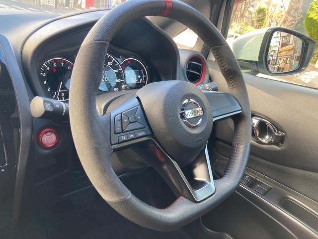 ノート ニスモ LEDヘッドライト ナビTVBカメラETC プッシュスタート エマージェンシーブレーキ 車線逸脱警報 アルカンターラコンビステアリング(12枚目)