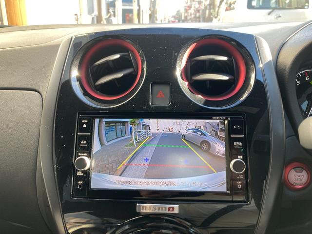 ノート ニスモ LEDヘッドライト ナビTVBカメラETC プッシュスタート エマージェンシーブレーキ 車線逸脱警報 アルカンターラコンビステアリング(18枚目)