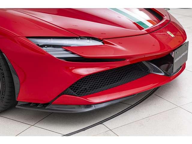 ＳＦ９０スパイダー Ｆ１　ＤＣＴ　Ｅ４ＷＤ　レアディフューザーカーボン　シルキックカーボン　フロントトンネルカーボンカーボンレーシングシート　レーシングシートリフター　ダッシュボードインサートカーボン（17枚目）