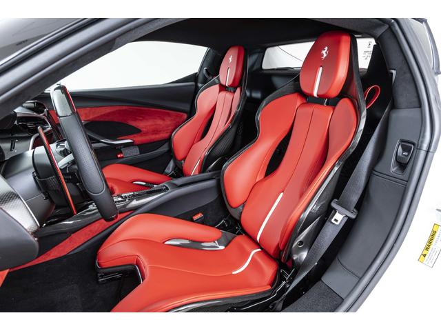 296GTB F1 DCT BiancoCervino Rosso Ferrari OP1166 カーボンファイバーフロントスポイラー カーボンファイバーリアディフューザー カーボンファイバーエンジンルーム カーボンファイバー製コルサレーシングシート(12枚目)