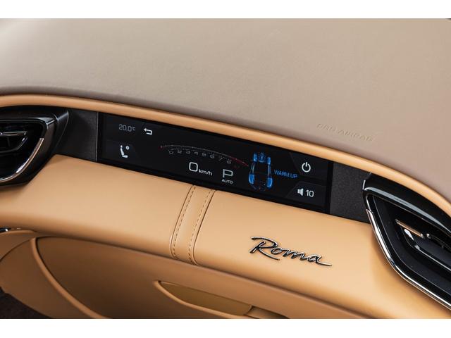 ローマ F1 DCT Grigio Ferro Met/Cuoio 20インチ鍛造ダイヤモンドフィニッシュホイール カーボンLEDステアリングカーボントンネル ベンチレーションシート バックレーダー サラウンドビューカメラ(16枚目)