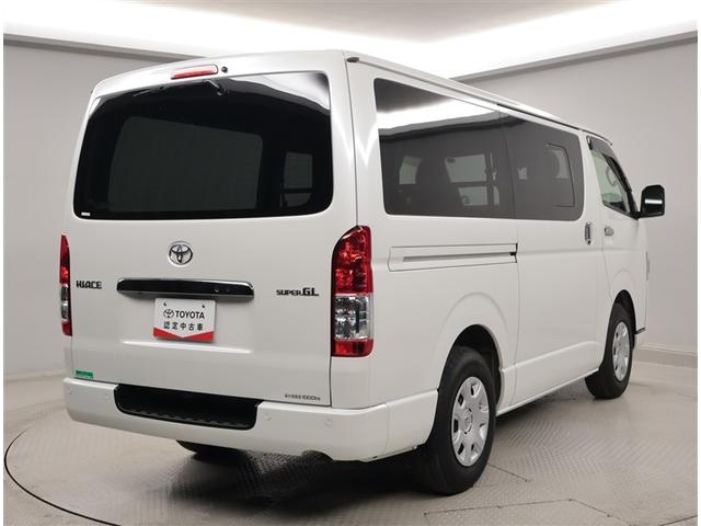 ハイエースバン スーパーＧＬ　ダークプライムＩＩ　ＬＥＤヘットライト　メモリーナビゲーション　地デジ　スマキー　ＡＢＳ　フルフラット　盗難警報装置　運転席エアバッグ　リアクーラー　オートエアコン　パワーウインドウ　記録簿　ＥＳＣ　ＥＴＣ　キーレス（3枚目）