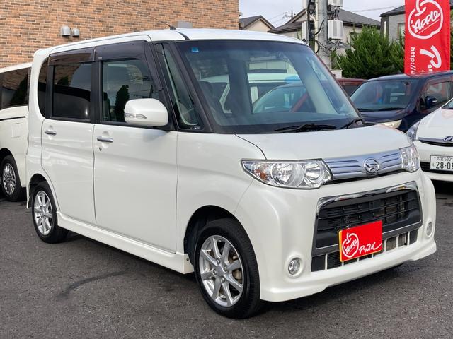 タント カスタムＸ　カロッツェリアディスプレイオーディオ・ＢＴオーディオ・スマートキー・ＥＴＣ・片側パワスラ・純正１４ＡＷ（6枚目）