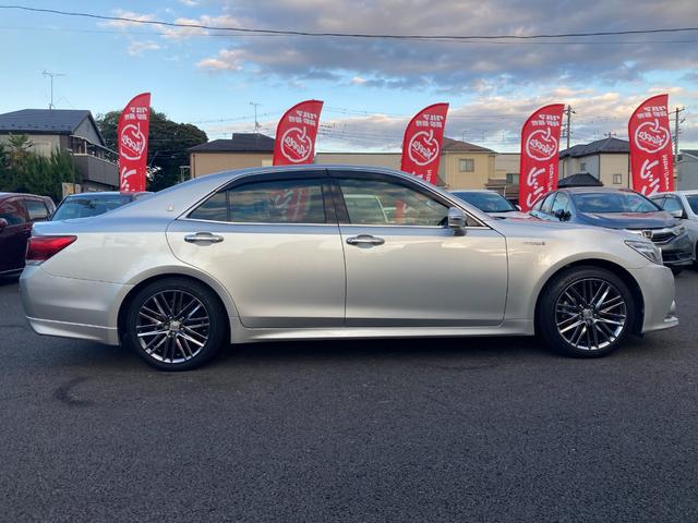 クラウンハイブリッド アスリートＳ　ワンオーナー・サンルーフ・純正ＨＤＤナビ・地デジ・ＢＴオーディオ・バックモニター・ビルトインＥＴＣ・パワーシート・スマートキー・純正ＯＰ１８ＡＷ・クルコン・ディスチャージドランプ（4枚目）