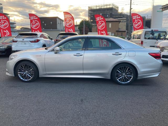 クラウンハイブリッド アスリートＳ　ワンオーナー・サンルーフ・純正ＨＤＤナビ・地デジ・ＢＴオーディオ・バックモニター・ビルトインＥＴＣ・パワーシート・スマートキー・純正ＯＰ１８ＡＷ・クルコン・ディスチャージドランプ（5枚目）