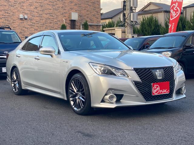 クラウンハイブリッド アスリートＳ　ワンオーナー・サンルーフ・純正ＨＤＤナビ・地デジ・ＢＴオーディオ・バックモニター・ビルトインＥＴＣ・パワーシート・スマートキー・純正ＯＰ１８ＡＷ・クルコン・ディスチャージドランプ（6枚目）