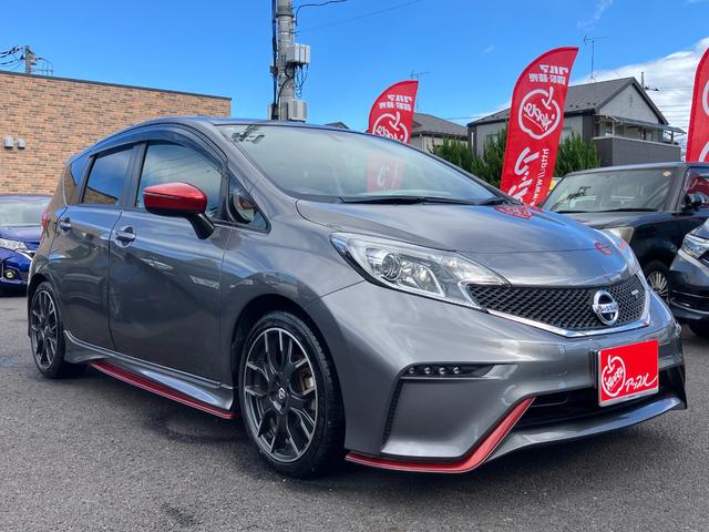 ノート ニスモ　Ｓ　ワンオーナー　走行２万５千キロ台　５速マニュアル　前左右純正レカロシート　オーテックマフラー　ＬＥＤヘッド　アルパインＳＤナビ・７００Ｗ　フルセグ　Ｂガイドモニター　前後ドライブレコーダー　ＥＴＣ（4枚目）