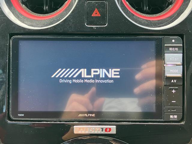 ノート ニスモ　Ｓ　ワンオーナー　走行２万５千キロ台　５速マニュアル　前左右純正レカロシート　オーテックマフラー　ＬＥＤヘッド　アルパインＳＤナビ・７００Ｗ　フルセグ　Ｂガイドモニター　前後ドライブレコーダー　ＥＴＣ（15枚目）