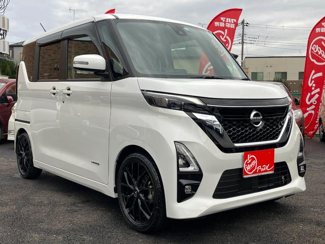 ルークス ハイウェイスター　Ｇターボプロパイロットエディション　走行１３０００キロ台　ワンオーナー　エマージェンシーブレーキ　両側パワスラ　ＬＥＤヘッド　社外１６インチＡＷ　純正９インチナビ・ＭＭ３２０Ｄ－Ｌ　フルセグ　アラウンドビューモニター　ドラレコ　ＥＴＣ（4枚目）