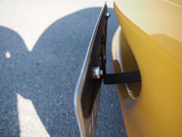 しっかりとしたナンバーステーで取り付けられています