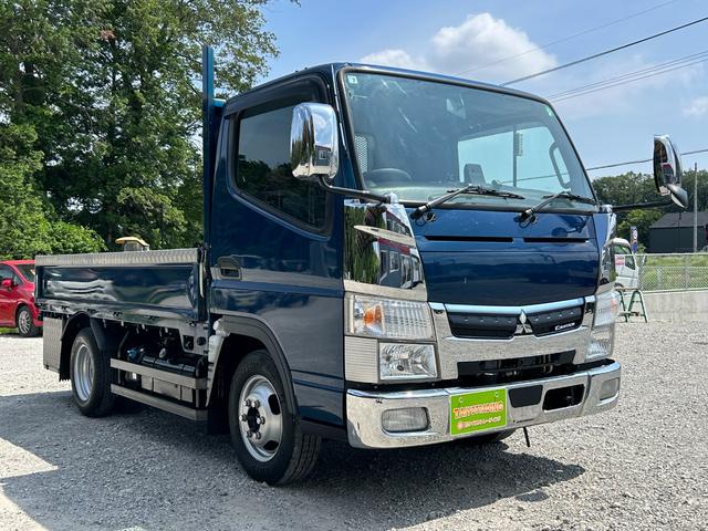 キャンター 　全低床カスタム　１．５ｔ　ＡＴ車　ディーゼルターボ　１年保証付き　荷台内寸長さ３１００ｍｍ　幅１６００ｍｍ　ナビ　ＴＶ　ＥＴＣ　両側電動格納ミラー　荷台鉄板張　１．５トン　１．５トントラック　平ボディ（3枚目）