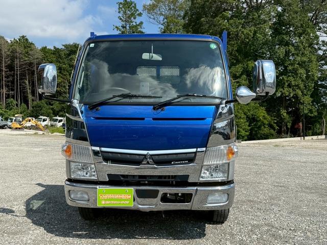 キャンター ロングカスタム　１年保証付き　４ｔ　ＡＴ車　ディーゼルターボ　荷台内寸　長さ４３４０ｍｍ　幅１７９０ｍｍ　荷台鉄板張り　ＥＴＣ　電動格納ミラー　工具箱付　足場屋仕様　キーレス　４トン　４トントラック　ロング　平ボディ（2枚目）