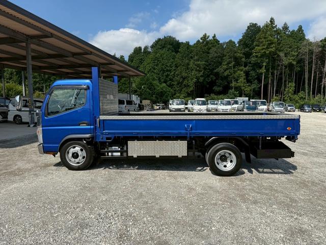 キャンター ロングカスタム　１年保証付き　４ｔ　ＡＴ車　ディーゼルターボ　荷台内寸　長さ４３４０ｍｍ　幅１７９０ｍｍ　荷台鉄板張り　ＥＴＣ　電動格納ミラー　工具箱付　足場屋仕様　キーレス　４トン　４トントラック　ロング　平ボディ（8枚目）