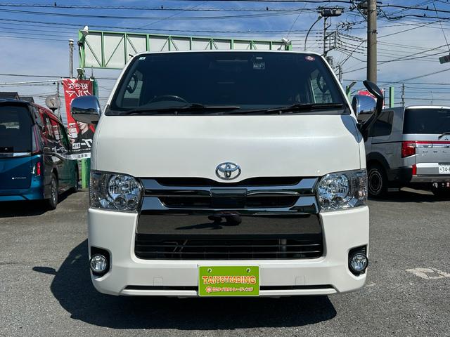 ハイエースバン スーパーＧＬ　ダークプライムＩＩ　１年保証付き　禁煙車　バックカメラ　トヨタセーフティーセンス　Ｂｌｕｅｔｏｏｔｈ接続　ナビＴＶ　ＥＴＣ　レーンキープアシスト　盗難防止装置　ドライブレコーダー　ＬＥＤヘッドライト　衝突被害軽減ブレーキ（2枚目）