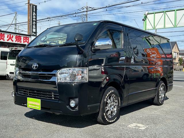 ハイエースバン スーパーＧＬ　ダークプライムＩＩ　１年保証付き　禁煙車　ディーゼルターボ　ＴＲＤアルミ　バックカメラ　Ｂｌｕｅｔｏｏｔｈ　ナビＴＶ　ＥＴＣ　衝突被害軽減ブレーキ　レーンキープアシスト　トヨタセーフティーセンス　ＬＥＤヘッドライト（3枚目）