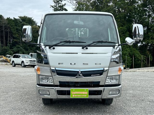 キャンター ロング全低床　１年保証付き　カスタム　３ｔ　全低床　ＡＴ車　ディーゼルターボ　荷台内寸　長さ４３４０ｍｍ　幅１７８０ｍｍ　荷台鉄板張　両側電格ミラー　ナビ　ＴＶ　ＥＴＣ　坂道発進補助　３トン　３トントラック　ロング（2枚目）