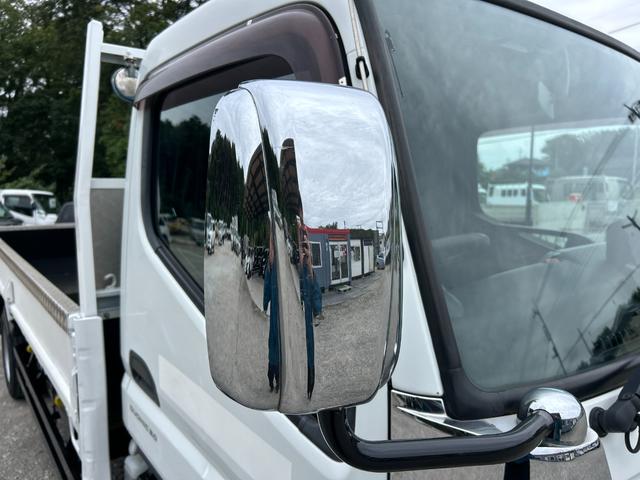 キャンター ロング全低床　１年保証付き　カスタム　３ｔ　全低床　ＡＴ車　ディーゼルターボ　荷台内寸　長さ４３４０ｍｍ　幅１７８０ｍｍ　荷台鉄板張　両側電格ミラー　ナビ　ＴＶ　ＥＴＣ　坂道発進補助　３トン　３トントラック　ロング（56枚目）