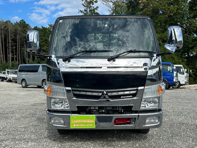 キャンター 全低床　カスタム　１年保証付き　２ｔ　ＡＴ車　ディーゼルターボ　両側電動格納ミラー　荷台内寸　長さ３１００ｍｍ　幅１６００ｍｍ　ナビ　ＴＶ　Ｂｌｕｅｔｏｏｔｈ接続　２トン　２トントラック　平ボディ　荷台鉄板可（2枚目）