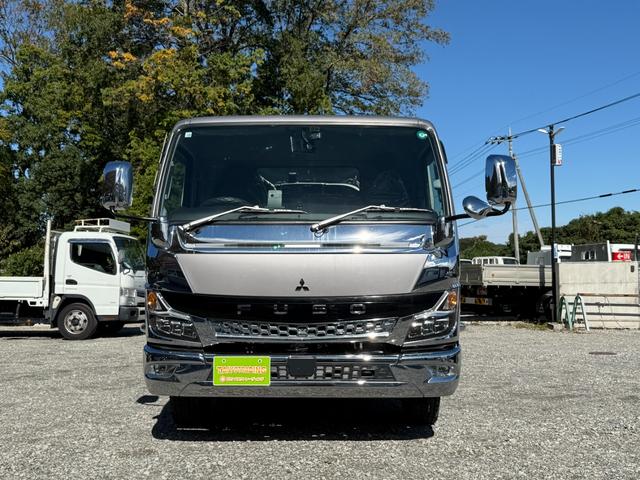 キャンター ワイドキャブロング全低床カスタム　１年保証付　３．５ｔ　ワイド超ロング　ＡＴ車　ワイドロング　積載量３５００ｋｇ　荷台内寸　長さ５０００ｍｍ　幅２０８０ｍｍ　荷台鉄板張り　アルミ　ＥＴＣ　準中型免許対応車　４トントラック　４ｔ　３トン（2枚目）