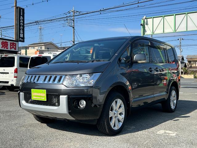 デリカＤ：５ Ｄ　パワーパッケージ　１年保証付き　禁煙車　新品タイヤ４本付き　ディーゼルターボ　運転席・助手席シートヒーター　ナビ　ＴＶ　ＥＴＣ　Ｂｌｕｅｔｏｏｔｈ接続　両側電動スライドドア　電動格納ミラー　Ｗエアコン　７人乗り　４ＷＤ（3枚目）