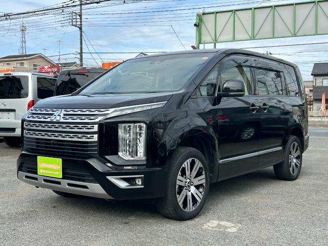 デリカD:5 G パワーパッケージ 1年保証付き 禁煙車 後席モニター アラウンドビューモニター シートヒーター AC100V 両側電動スライドドア ナビTV ETC バックカメラ 前後ドライブレコーダー Bluetooth接続 8人乗(3枚目)