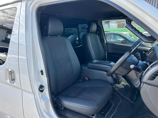 ハイエースバン スーパーGL ダークプライムII 1年保証付き 禁煙車 ディーゼルターボ トヨタセーフティセンス パノラミックビューモニター AC100V ナビTV ETC バックカメラ Bluetooth接続 Wエアコン LEDヘッドライト エアロ(11枚目)