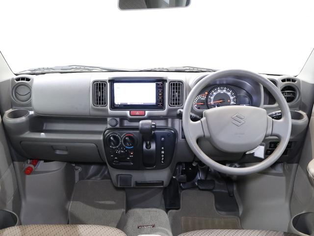 エブリイ ＰＣリミテッド　純ＳＷあり　社外ナビ　ハイルーフ　４ＷＤ　衝突軽減　パワーウィンドゥ　盗難警報装置　両側手動スライドドア　助手席エアバッグ　横滑り防止装置　運転席エアバッグ　リモコンキー　マニュアルエアコン　ＡＢＳ（6枚目）