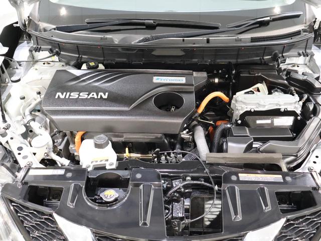 エクストレイル 20XハイブリッドエマージェンシーブレーキP 純正ナビ マルチビューカメラ 軽減部ブレーキ シートヒーター クルコン パーキングセンサー ETC LEDライト リアカメラ ナビTV 盗難防止装置 クリソナ インテリキー キーレス ABS エアコン(27枚目)
