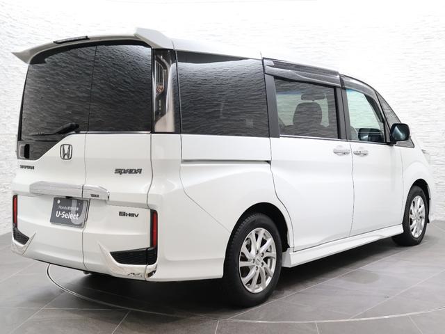 ステップワゴンスパーダ ｅ：ＨＥＶスパーダＧホンダセンシング　社外ナビ　バックカメラ　両側パワースライドドア　フリップダウン　ＥＴＣ　ＬＥＤライト　フォグ　セキュリティアラーム　横滑り防止装置　クルーズコントロール　フルセグ　ＤＶＤ再生可能　ナビ＆ＴＶ　キーレス（27枚目）