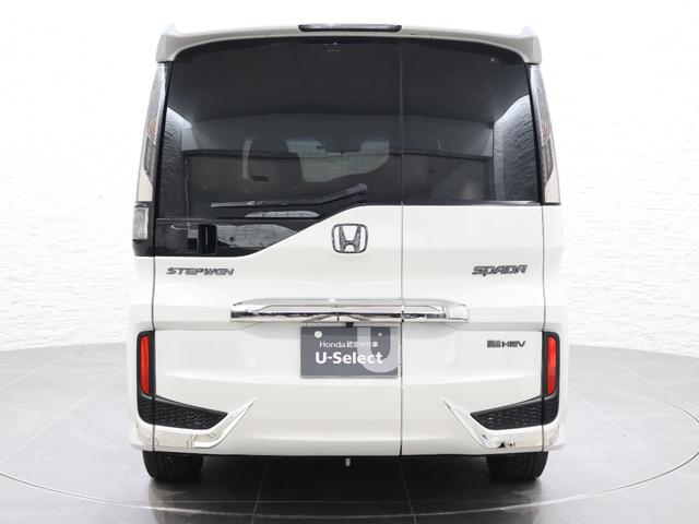 ステップワゴンスパーダ ｅ：ＨＥＶスパーダＧホンダセンシング　社外ナビ　バックカメラ　両側パワースライドドア　フリップダウン　ＥＴＣ　ＬＥＤライト　フォグ　セキュリティアラーム　横滑り防止装置　クルーズコントロール　フルセグ　ＤＶＤ再生可能　ナビ＆ＴＶ　キーレス（28枚目）