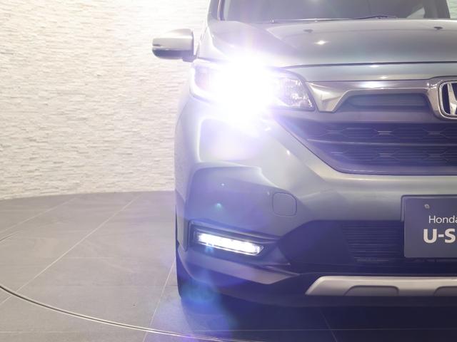 フリード+ハイブリッド ハイブリッド・クロスターホンダセンシング 純正ナビ バックカメラ 両側パワースライドドア 前後ドラレコ ETC LEDライト フォグ ルーフレール 地デジフルセグ 両側電動ドア LEDヘッドライト スマートキー 横滑り防止装置 整備記録簿(28枚目)