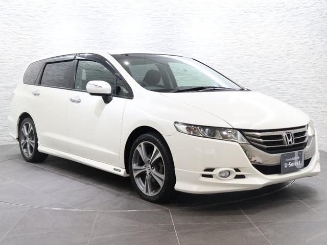 オデッセイ Mエアロパッケージ 純正ナビ 社外フリップダウン Bカメラ ETC HIDライト フォグ 純正アルミ キーフリー USB入力 バックカメ 横滑り防止装置 スマ-トキ- パワーウィンドウ フルオートエアコン DVD ABS(20枚目)