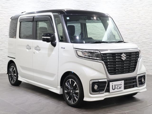 スペーシアカスタム ハイブリッドＸＳターボ　社外ナビ　マルチビューカメラ　両側パワースライドドア　パーキングセンサー　踏み間違い防止　車線逸脱警報　横滑り防止　シートヒーター　ＥＴＣ　ＬＥＤライト　フォグ　両自動ドア　前後誤発進抑制機能　ＡＣ（23枚目）